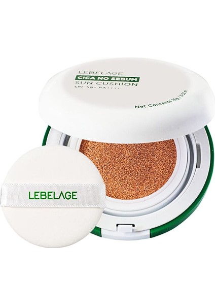 Yağlanma Karşıtı Centella Içeren Kapatıcı Güneş Koruyucu Lebelage No Sebum Cushion SPF50+ Pa++++