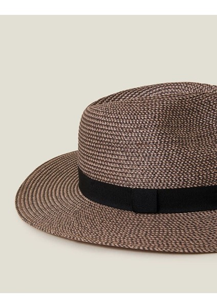 Chocolate Fedora Hasır Şapka modelleri