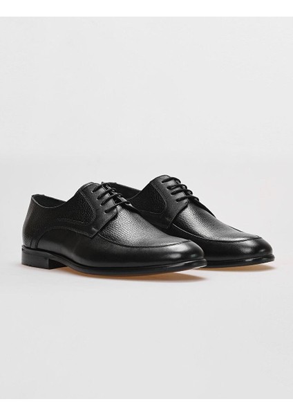 Hakiki Deri Siyah Bağcıklı Erkek Klasik Ayakkabı fiyatları