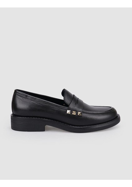 Kahverengi Kadın Deri Loafer 125976_BYNR1