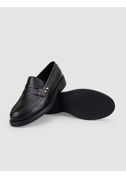 Kahverengi Kadın Deri Loafer 125976_BYNR1 fırsatları