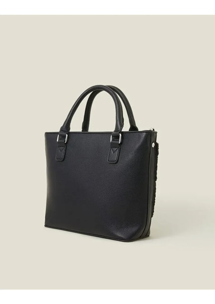 Kürklü El Çantası Siyah fiyatları