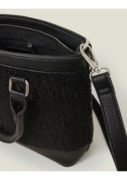 Kürklü El Çantası Siyah fırsatları