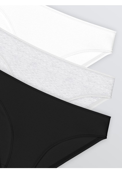 Yeni Sezon Düz Bikini Külot 3'lü modelleri