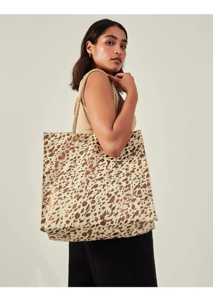 Metalic Plaj Çantası Bronz fırsatları