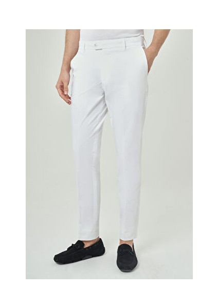 Erkek 4 Cep Spor Pantolon Beyaz PNS23Y23109_D01 fiyatları