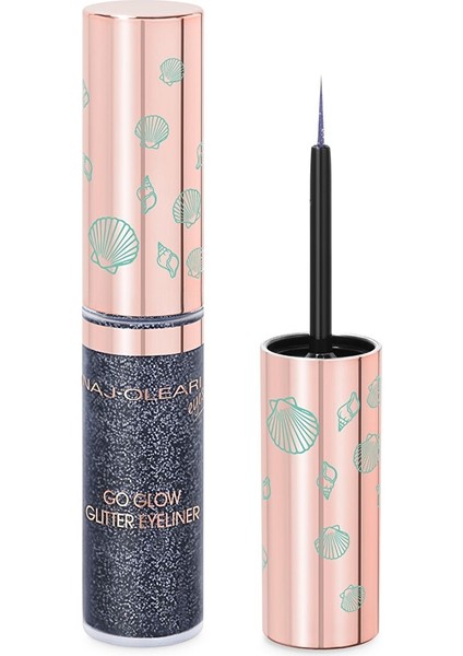 No Go Glow Glitter Eyeliner - Midnight Wave - Glitterlı Siyah Eyeliner