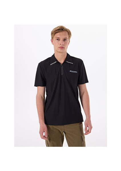 Siyah Erkek Relaxed Baskılı Polo T-Shirt D5SM-TST3857 fiyatları
