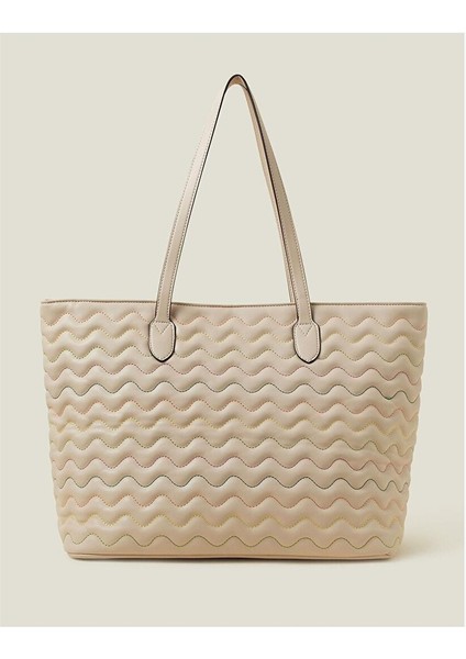 Wıggle Stıtch Tote Cream
