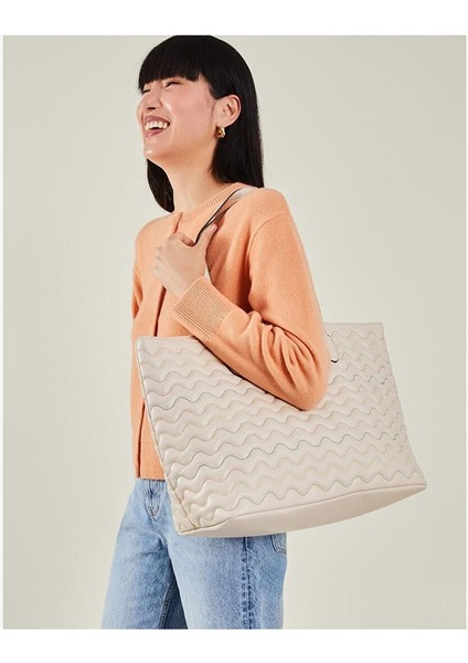 Wıggle Stıtch Tote Cream fırsatları