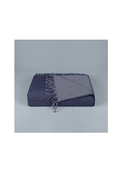 Uludağ Pamuklu Tek Kişilik Battaniye Lacivert