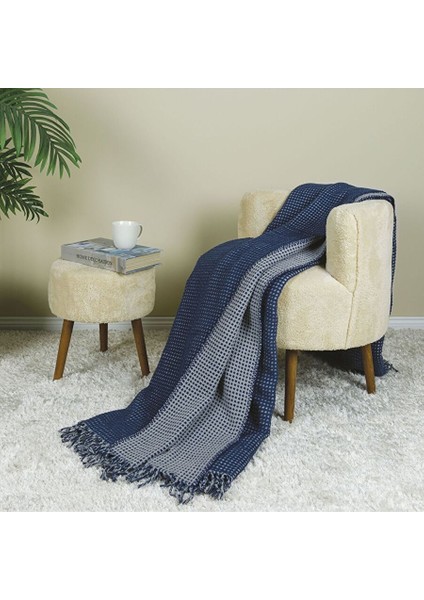 Uludağ Pamuklu Tek Kişilik Battaniye Lacivert modelleri