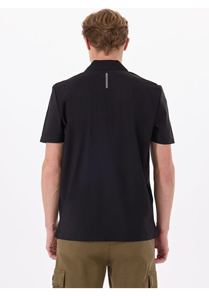 Siyah Erkek Relaxed Baskılı Polo T-Shirt D5SM-TST3857 indirimleri
