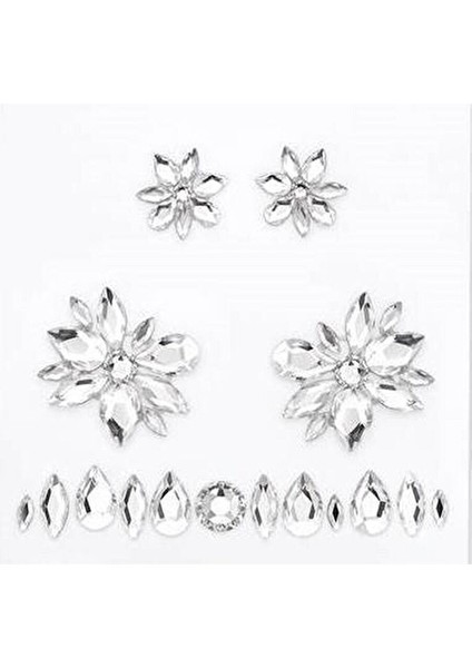 5651982 Swarovski Vücut Aksesuarı Body Jewel Set White
