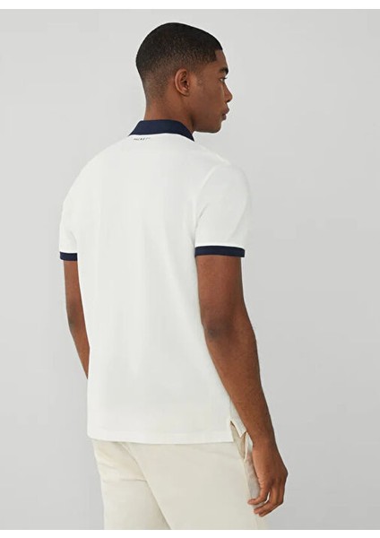 Beyaz Erkek Slim Fit Polo T-Shirt HM563265 fırsatları