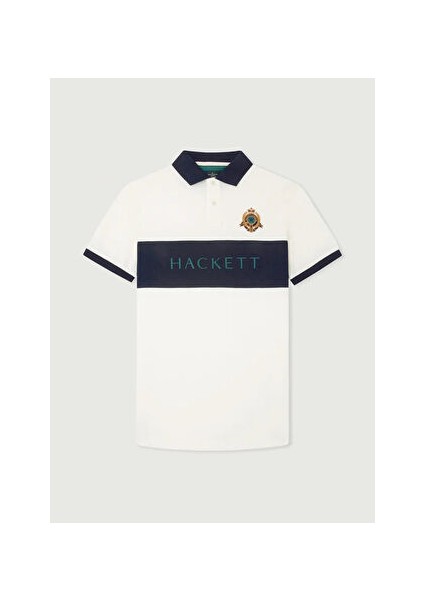 Beyaz Erkek Slim Fit Polo T-Shirt HM563265