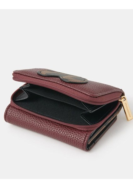 Leopar Baskılı Cüzdan Bordo modelleri