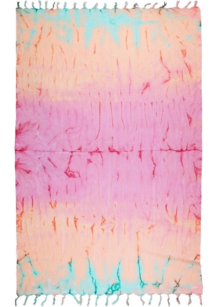 Rainbow Pamuk Peştamal Pembe / Turuncu / Mint 90X170