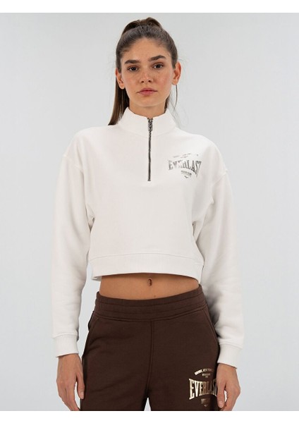 Bronx Nyc Beyaz Kadın Sweatshirt