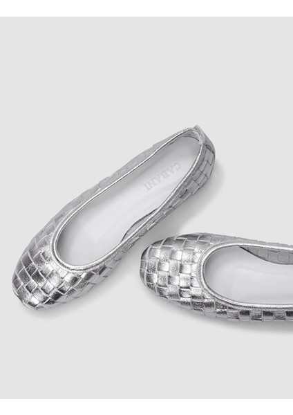 %100 Hakiki Deri Gri Kadın Babet fırsatları