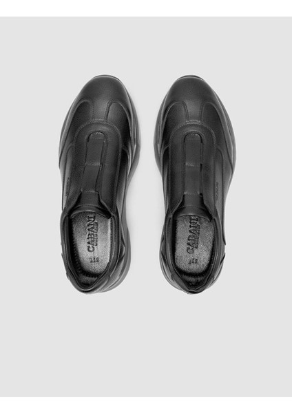 %100 Hakiki Deri Siyah Erkek Spor Ayakkabı modelleri