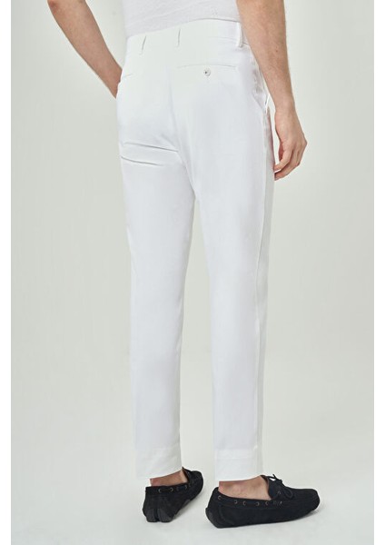 Erkek 4 Cep Spor Pantolon Beyaz PNS23Y23109_D01 modelleri