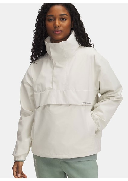 1388822-279-UA Cloudstrike Anorak Ekru Kadın Yağmurluk
