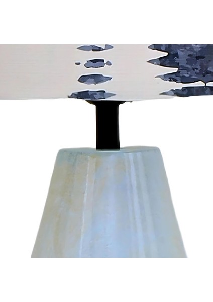 Alice Turkuaz Eskitme Polyester Abajur fiyatları