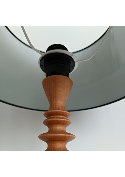 Boris Kahverengi Ahşap Abajur fiyatları