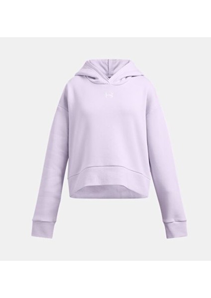 Çocuk Ua Rival Fleece Kapüşonlu Üst 1379517-535