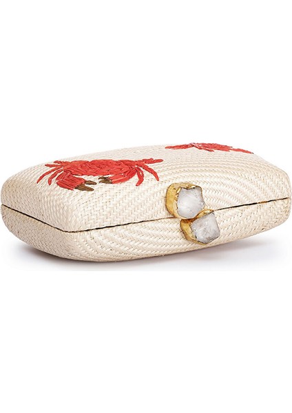 Beyaz Kadın Portföy Çanta Kapre Crab modelleri