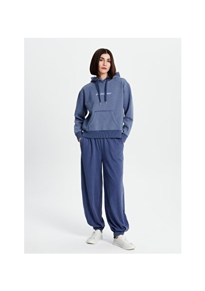 Mavi Retro Logolu Hoodie fiyatları