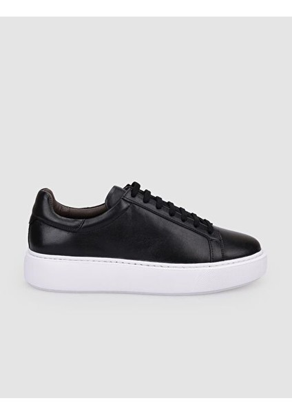 Siyah Erkek Deri Sneaker 125417R