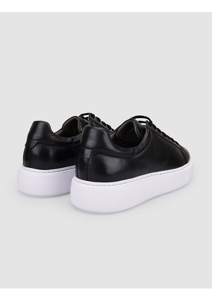 Siyah Erkek Deri Sneaker 125417R modelleri