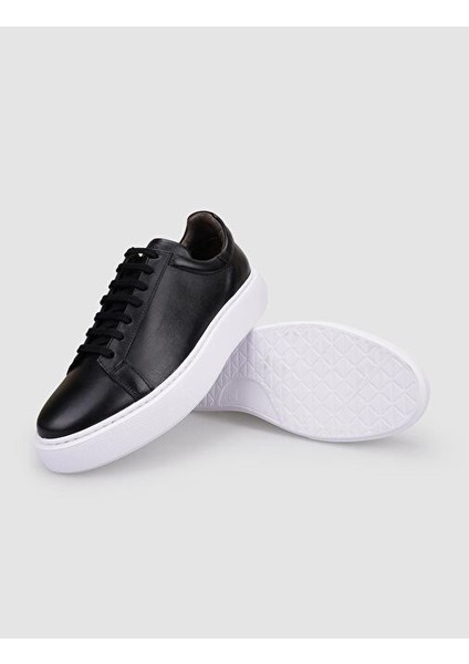 Siyah Erkek Deri Sneaker 125417R fırsatları