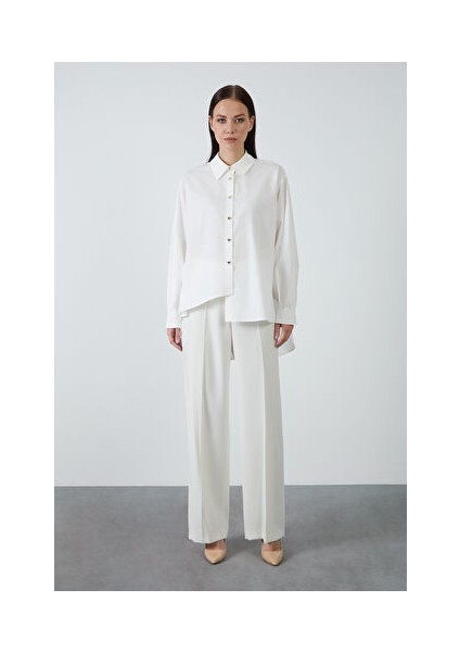 Asimetrik Ekru Gömlek fiyatları