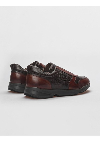 Kahverengi Erkek Deri Sneaker 121825 modelleri
