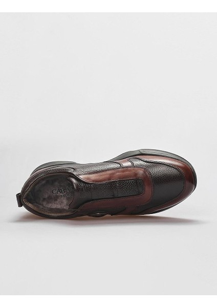 Kahverengi Erkek Deri Sneaker 121825 fırsatları