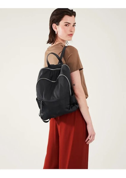 Plain Kumaş Sırt Çantası Klasik Siyah fiyatları