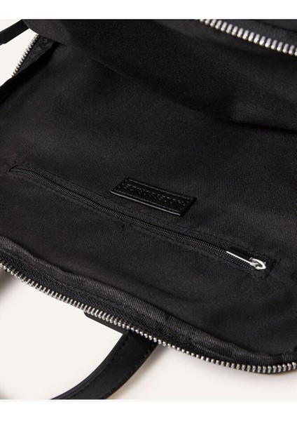 Plain Kumaş Sırt Çantası Klasik Siyah fırsatları