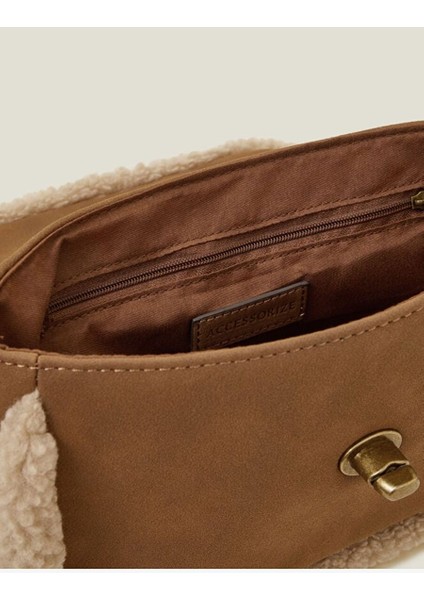 Kürklü Mix Omuz Çantası modelleri