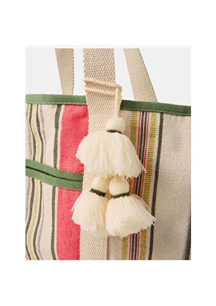 Çizgili Kanvas Çanta modelleri