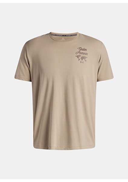 6004143-299-UA 60/40S Sports Wm Ss Kahverengi Bisiklet Normal Düz Erkek T-Shirt modelleri