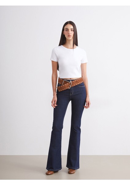 Yeni Sezon Bisiklet Yaka Kadın Crop 2'li fırsatları