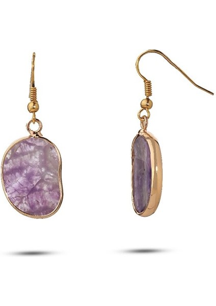 Aria Doğal Taş Mor Küpe fiyatları