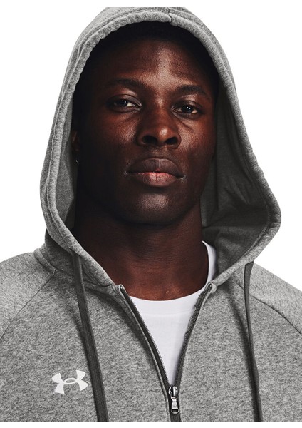 Gri Erkek Sweatshirt 1379767-025 Ua Rival Fleece Fz Hood fırsatları