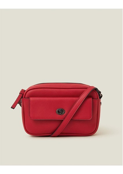 Twıstlock Crossbody Red