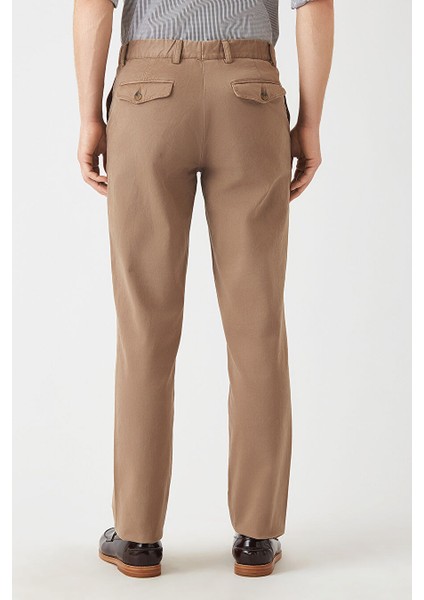 Erkek 4 Cep Lastikli Spor Pantolon Vizon PNS22K22229_D08 modelleri