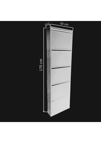 Metal Ayakkabılık 5'li Beyaz RAL 9010