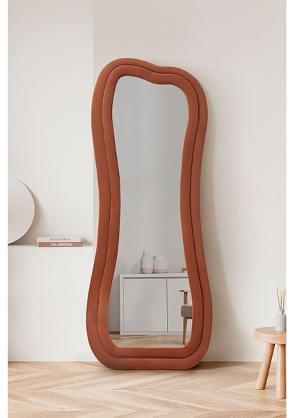 Tuhams Sun Dalgalı Çerçeveli Boy Aynası Oval Boy Aynası 170X65 cm